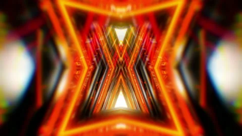 Kaleidoscope Abstract Tunnel VJ Loop 스톡 동영상 120131330