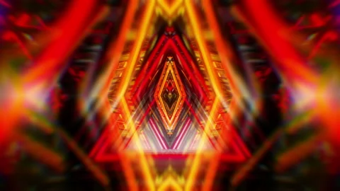 Kaleidoscope Abstract Tunnel VJ Loop 스톡 동영상 120131342
