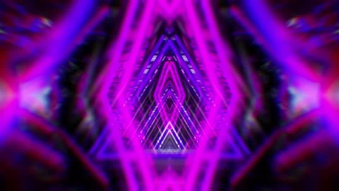 Kaleidoscope Abstract Tunnel VJ Loop Stockbeeldmateriaal 120133332