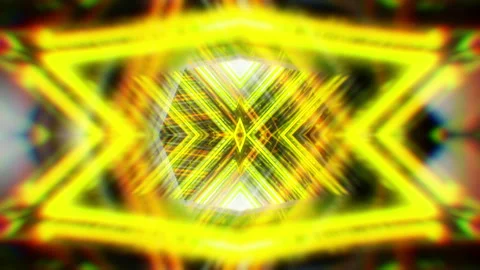 Kaleidoscope Abstract Tunnel VJ Loop Stockbeeldmateriaal 120141362