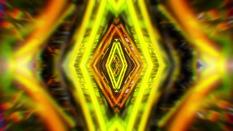 Kaleidoscope Abstract Tunnel VJ Loop 스톡 동영상 120141375