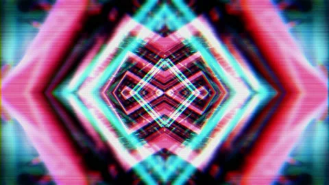 Kaleidoscope Abstract VJ Loop 스톡 동영상 124839075