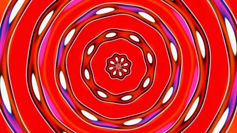 Kaleidoscope of Abstraction Looped Endless Pattern Video stock 173532147