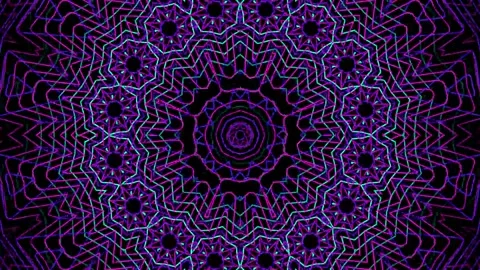 Kaleidoscope animated background Stock Footage 168982273