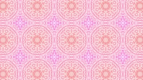 Kaleidoscope animation of  a pink net pattern Stock Footage 279813923