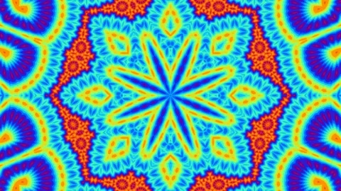 Kaleidoscope Background Loop – Psychedelic Abstract Pattern Stock Footage 306507249