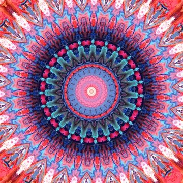 Kaleidoscope background. Unique  design. Stock Illustration