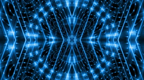 Kaleidoscope blue light, loop Stock Footage 41454443