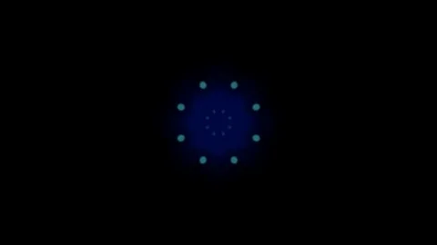 Kaleidoscope of blue particles Stock-Footage 124584699