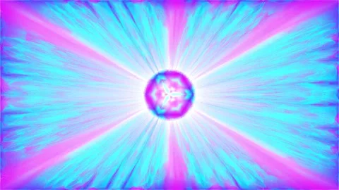Kaleidoscope blue, pink pixel sorting background Stock Footage 201328790