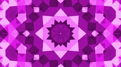 Kaleidoscope bright cube square geometric background  purple loop Stock Footage 63173099