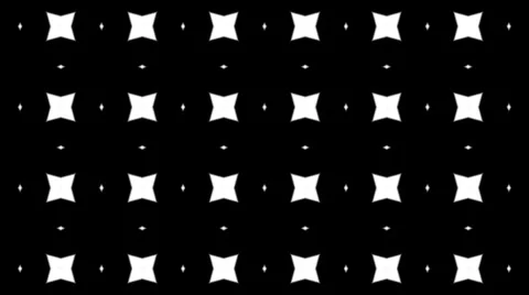 Kaleidoscope b&amp;w graphic pattern with luma mat loop 스톡 동영상 5321307