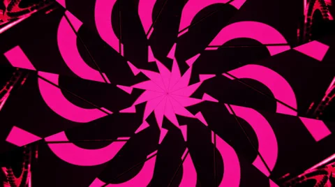 Kaleidoscope clock number pattern Stock Footage 29158579