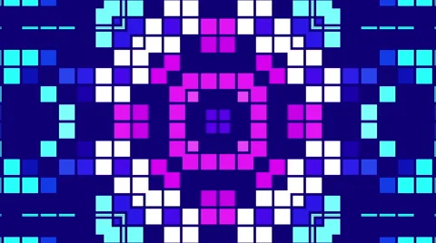 Kaleidoscope of colored squares, loop Stock Footage 49275996