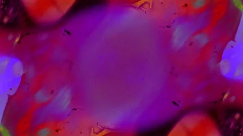 Kaleidoscope of Colors . Abstract Patterns.Microscopic View Stock Footage