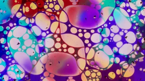 Kaleidoscope of Colors . Abstract Patterns.Microscopic View Stock Footage