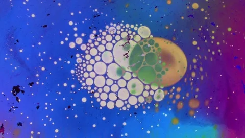 Kaleidoscope of Colors . Abstract Patterns.Microscopic View Stock Footage