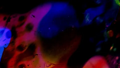 Kaleidoscope of Colors . Abstract Patterns.Microscopic View Stock Footage