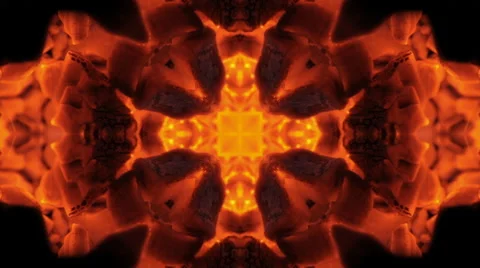 Kaleidoscope of Cross Fire Stock Footage 58247853