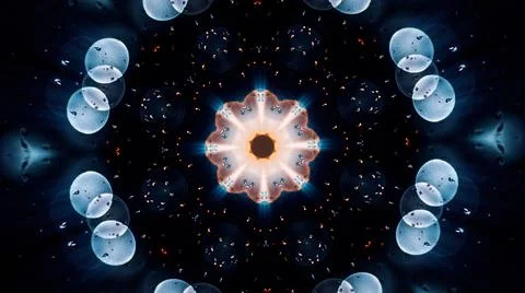 Kaleidoscope design graphic pattern background. 스톡 일러스트