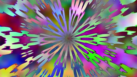 Kaleidoscope with different pattern at center in colorful background Stock-Footage 208627201