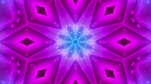 Kaleidoscope Effect Multicolored Abstract Background Video stock 148733393
