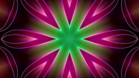 Kaleidoscope Effect Multicolored Abstract Background Video stock 148733398