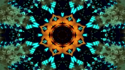 Kaleidoscope Effect Multicolored Abstract Background Video stock 148733399