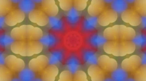 Kaleidoscope Flower. Background. Stock Footage 41678049