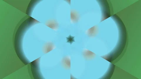 Kaleidoscope Flower Pattern Animation Video. Stock-Footage 329928571