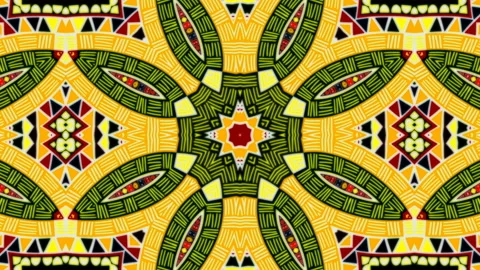 Kaleidoscope flower patterns Vídeos de archivo 93677650