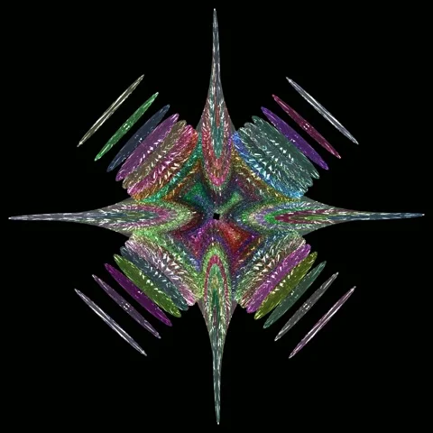 Kaleidoscope Gems A - 3D Abstract Render Stock Footage 196246817