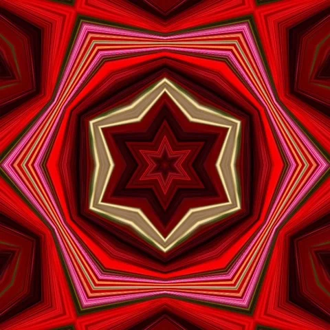Kaleidoscope geometric pattern design abstract background Stock Footage 227316322