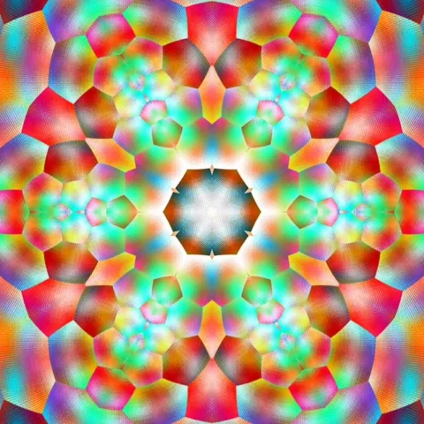 Kaleidoscope geometric pattern design background,seamless Stock Footage 227316833