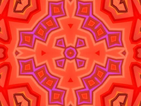 Kaleidoscope Geometric Pattern Footage Stock Illustration