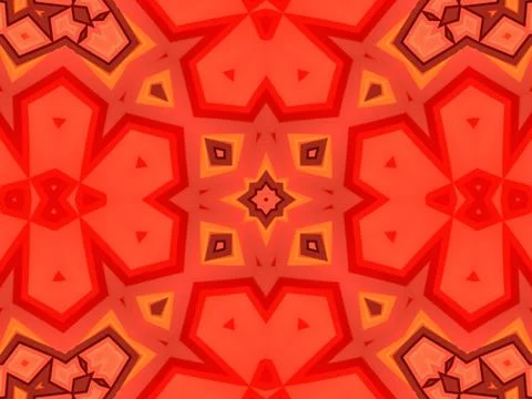 Kaleidoscope Geometric Pattern Footage Stock Illustration