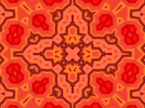 Kaleidoscope Geometric Pattern Footage Stock Illustration