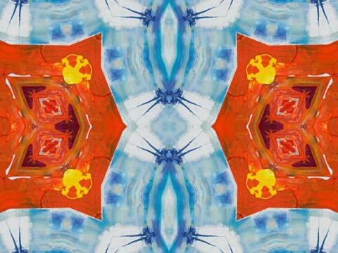 Kaleidoscope Geometric Pattern Footage Stock Illustration