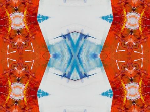 Kaleidoscope Geometric Pattern Footage Stock Illustration