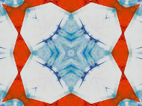 Kaleidoscope Geometric Pattern Footage Stock Illustration
