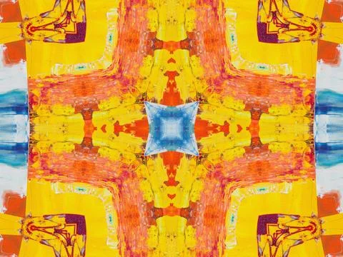 Kaleidoscope Geometric Pattern Footage Stock Illustration