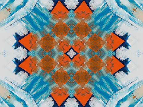 Kaleidoscope Geometric Pattern Footage Stock Illustration