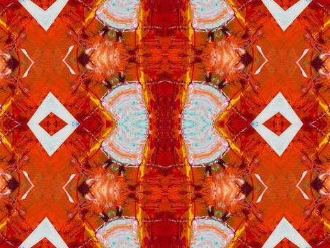 Kaleidoscope Geometric Pattern Footage Stock Illustration