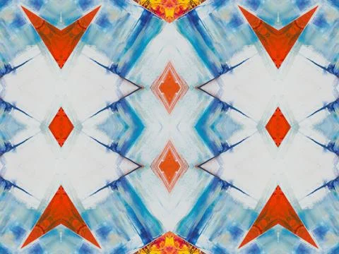 Kaleidoscope Geometric Pattern Footage Stock Illustration