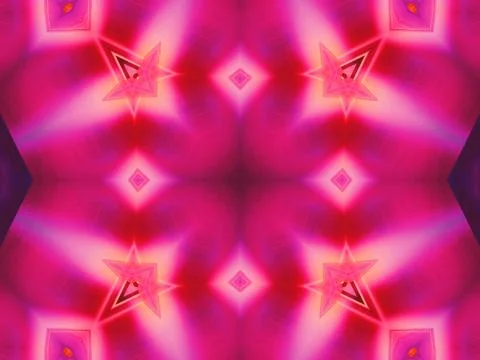 Kaleidoscope Geometric Pattern Footage Stock Illustration