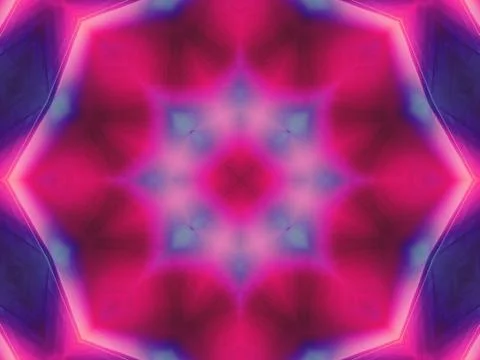 Kaleidoscope Geometric Pattern Footage Stock Illustration