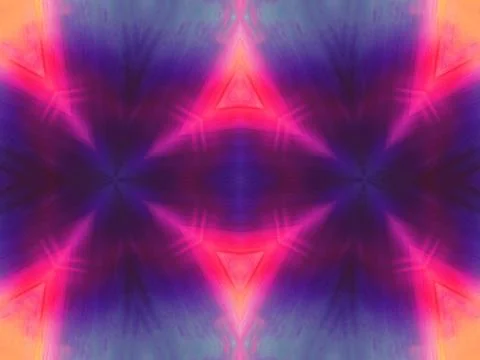 Kaleidoscope Geometric Pattern Footage Stock Illustration