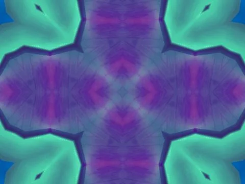 Kaleidoscope Geometric Pattern Footage Stock Illustration