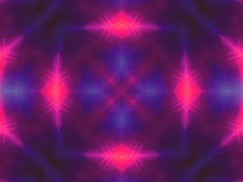 Kaleidoscope Geometric Pattern Footage Stock Illustration
