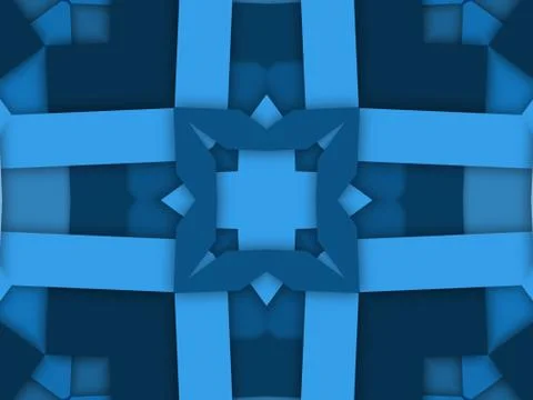Kaleidoscope Geometric Pattern Footage Stock Illustration